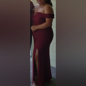 Burgandy dress